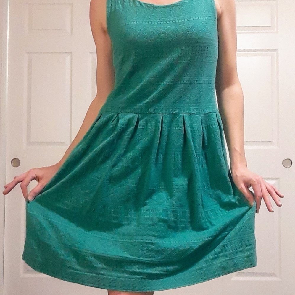 Aquamarine Lacey Sleeveless Dress